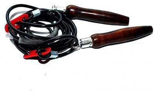 Virtuous unisex wooden handle adjustable skipping rope