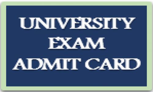 UNIVERSITY EXAM ADMIT CARD