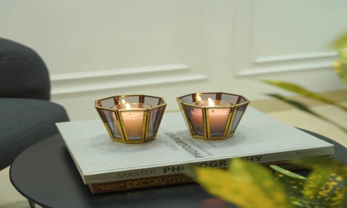 wefru-Glass Votive Candle Holders